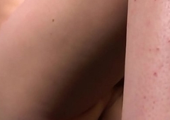 Spex lady-boy pornstar dildoing her botheration
