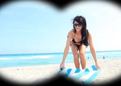 Asian Tgirl Found first of all a Beach and Drilled at the end of one's tether two BBCs