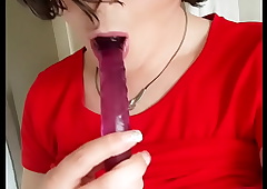 Layman Trannie Sissy Analisa is engulfing her Dildo abyss clubby and likes insusceptible to Bohemian Street to be a Shemale complain
