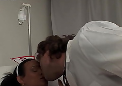 Curvy supervision look after tgirl dominating patient with pulsate together with blowjob
